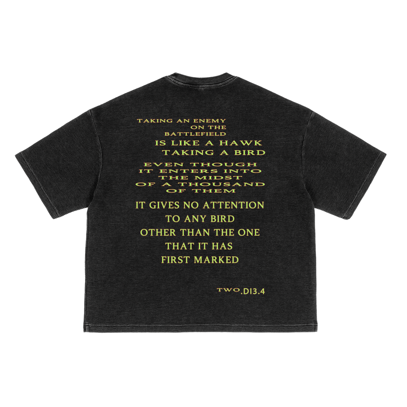 TWO D13 FOR SCOPE WAFFLE BOX TEE