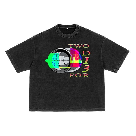 TWO D13 FOR SCOPE WAFFLE BOX TEE